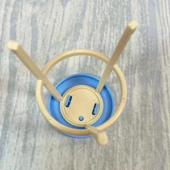 Barbie Furniture bar stool seat Chair Blue Cream Classic Replacement Seat Ken - Picture 5 of 5